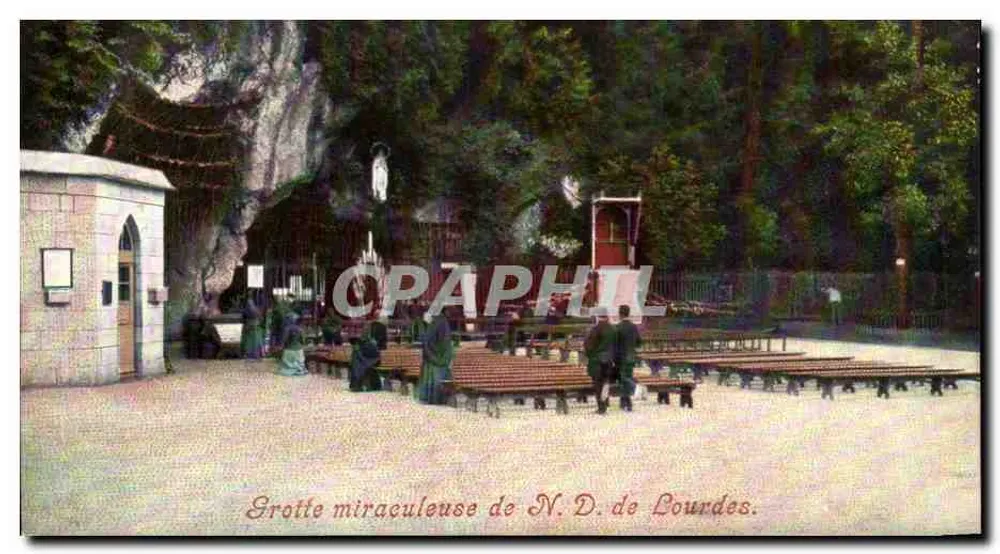 Gruta milagrosa de N.D. de Lourdes — Edição da Aliança Católica, Lourdes (H.P.) - Frente