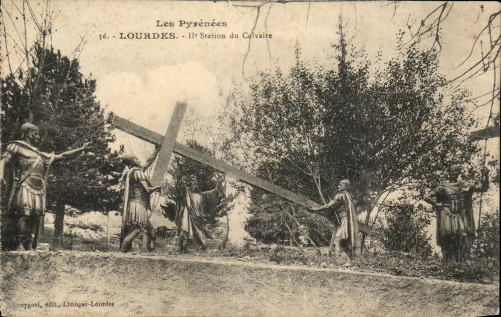 Lourdes — 36. Station des Calvariums — Sireygeol, Verlag, Limoges-Lourdes - Vorderseite