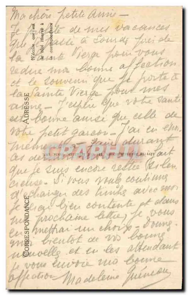 Lourdes — Die Basilika, Vogelperspektive, Aufnahme vom Schloss-Fort — LL. — Nr. 228 - Rückseite
