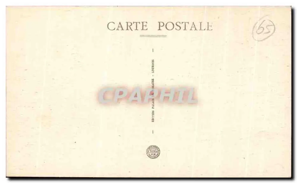Lourdes — Widok Pie du Jor z Calvaire — Wydawca: Palais du Calvaire, Lourdes - Rewers