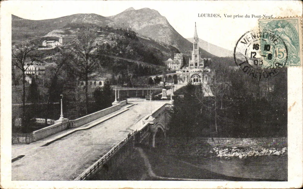Lourdes. Ansicht vom Pont-Neuf — Verlag Viennot, Nr. 59 - Vorderseite
