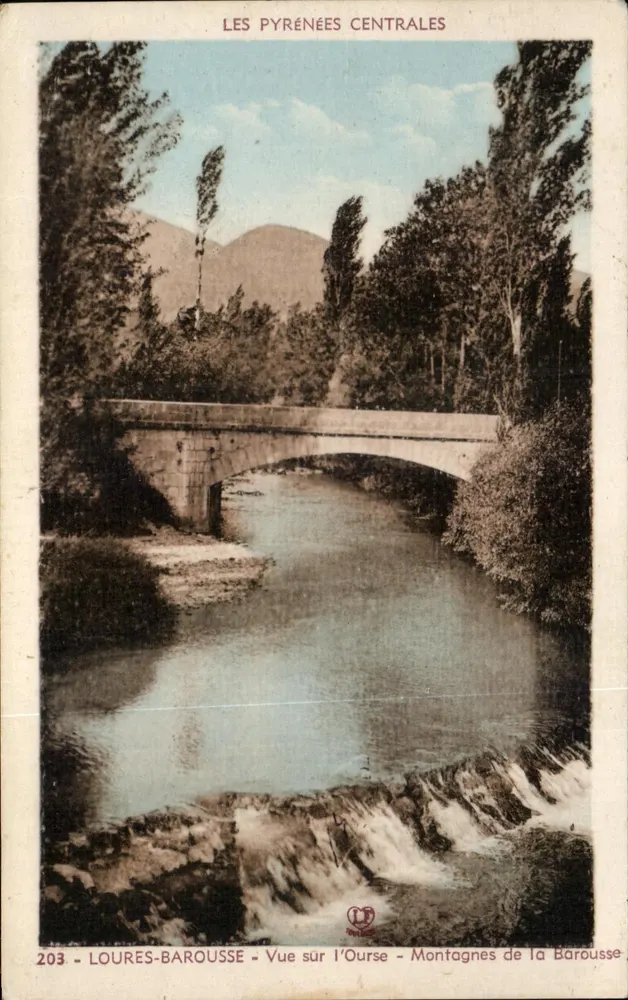 Lourdes-Barousse — Ansicht der Ourse — Berge der Barousse — Éditions Océan, Toulouse - Vorderseite