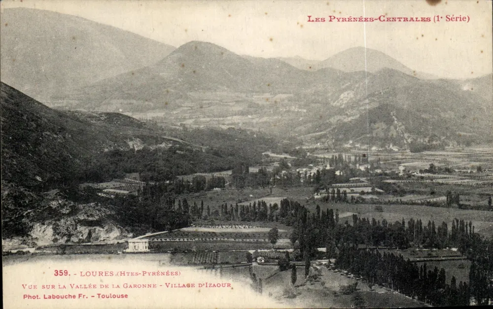 Tal der Garonne - Dorf Izaour - Loures (Hohe Pyrenäen) — Zentrale Pyrenäen (1. Serie) — Foto. Labouche Fr. - Toulouse - Vorderseite