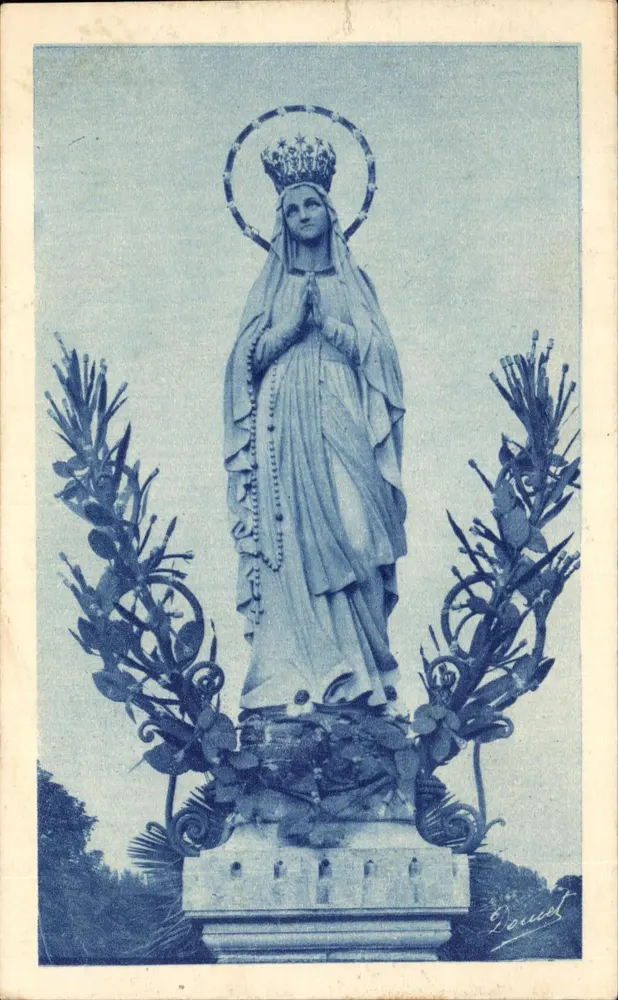 A Virgem coroada — Lourdes — Édit des Galeries Bayette, Lourdes - Frente