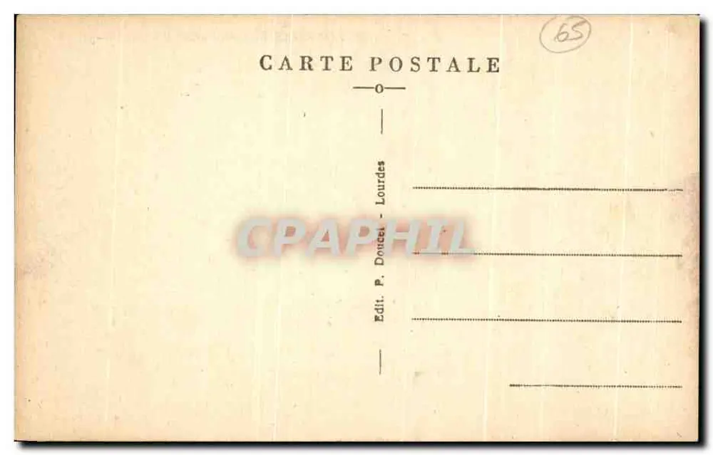 Lourdes — O Monumento Interallié — P. D. - Verso