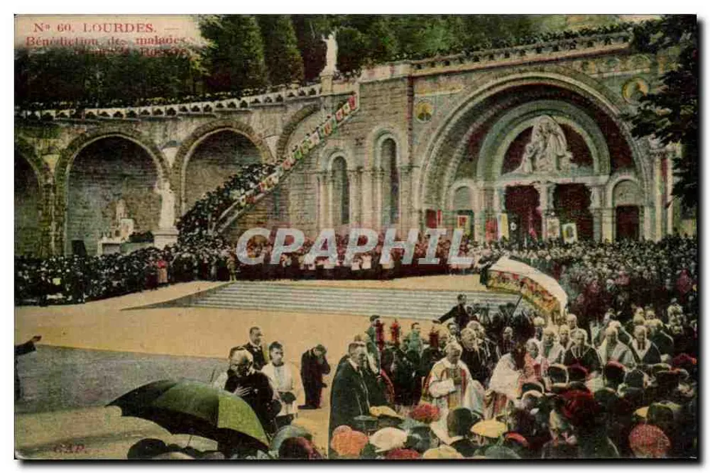 Lourdes — Zegen van zieken — CAP, N° 60 - Voorkant