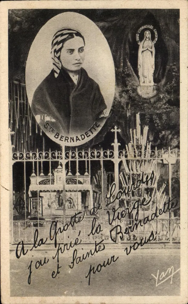 Santa Bernadette Soubirous — Lourdes — Édition Photo Quinault - Frente