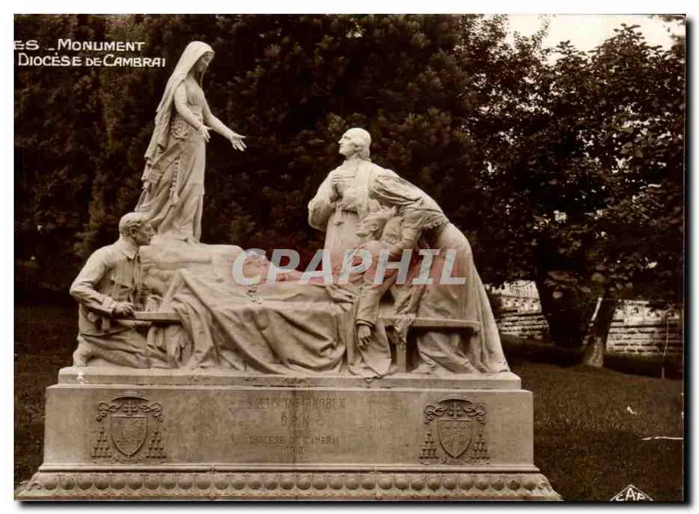 Monument des Bistums Cambrai — Heilige Krankenpflegerin — Verlag C.A.P. Straßburg - Vorderseite