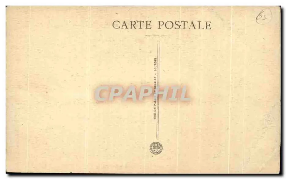Lourdes — A multidão diante do Rosário — Edição Palais de Lourdes, n°48 - Verso