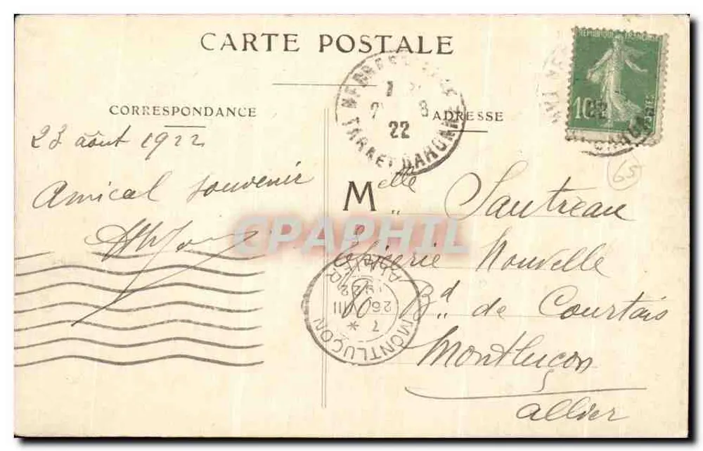 Lourdes — Le funiculaire du Pic du Ger — éditeur Lourdes, n° 1086 - Verso