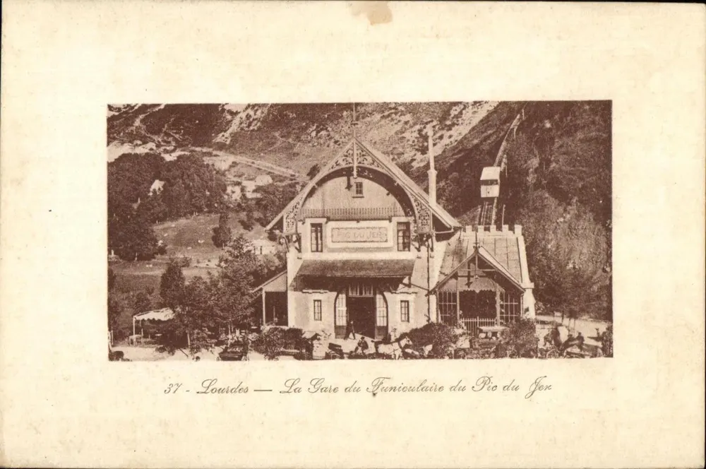 Lourdes — Die Ténioulaire-Station des Pic du Jer — C.C. n° 37 - Vorderseite