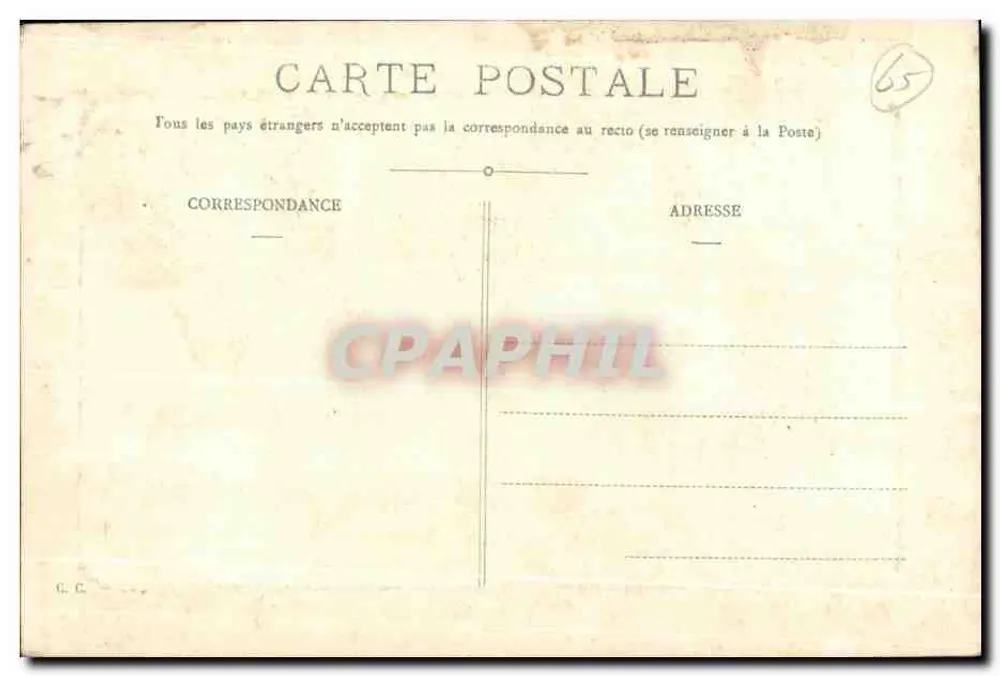 Lourdes — Die Ténioulaire-Station des Pic du Jer — C.C. n° 37 - Rückseite
