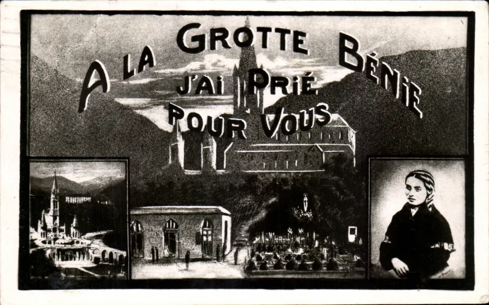 Grotte de Lourdes — Oração por você — Édition P. DOUCET - Frente