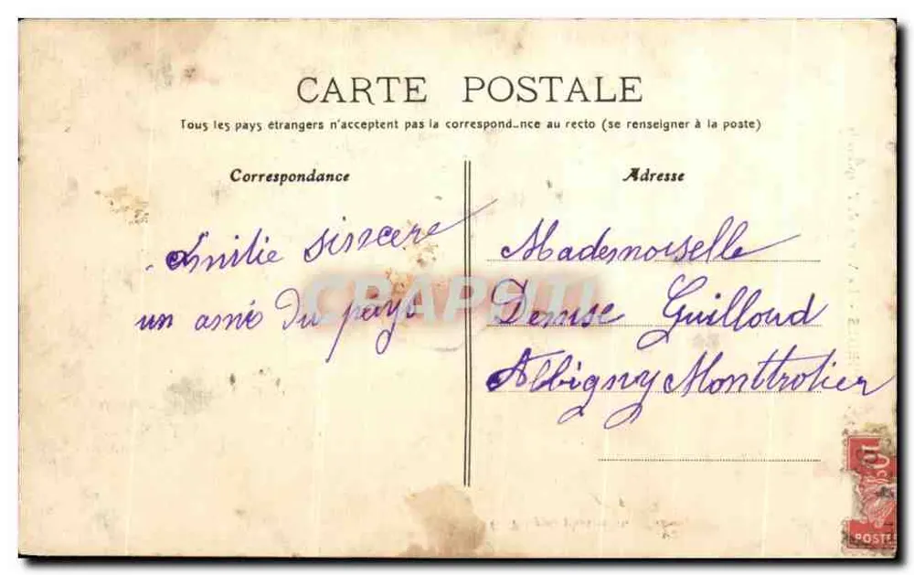 LOURDES - A Virgem da Esplanada — G. Filippi, fot.-édit. - Verso