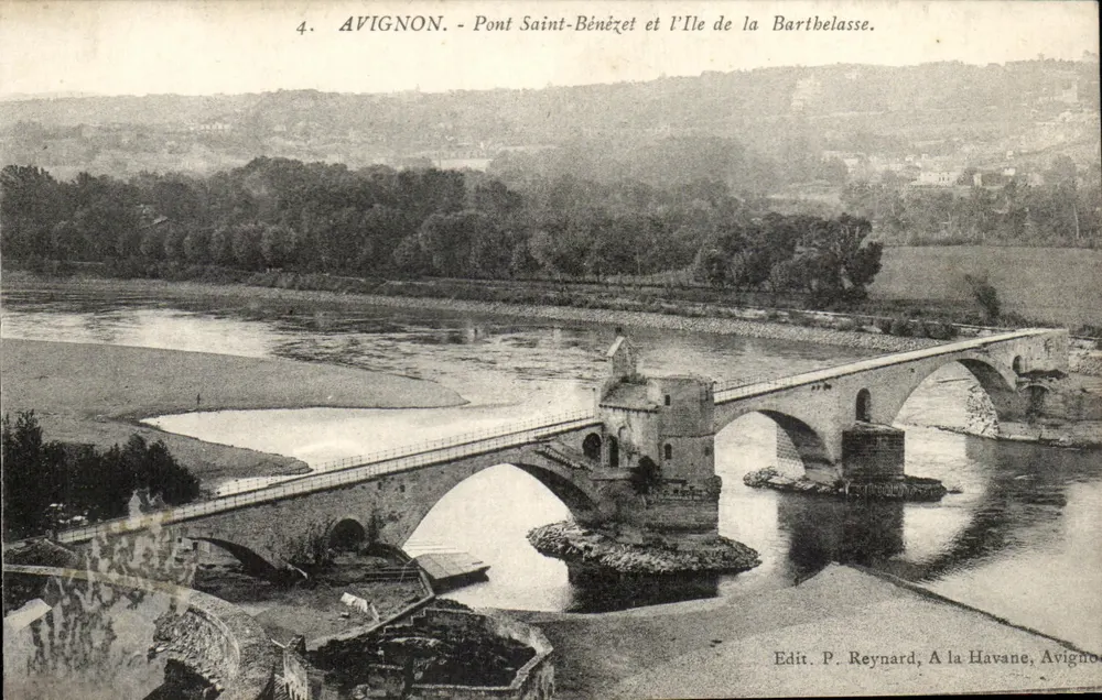 Avignon - Brücke Saint-Bénézet und Insel Barthelasse — Verlag P. Reynard, Havane, Avignon - Vorderseite