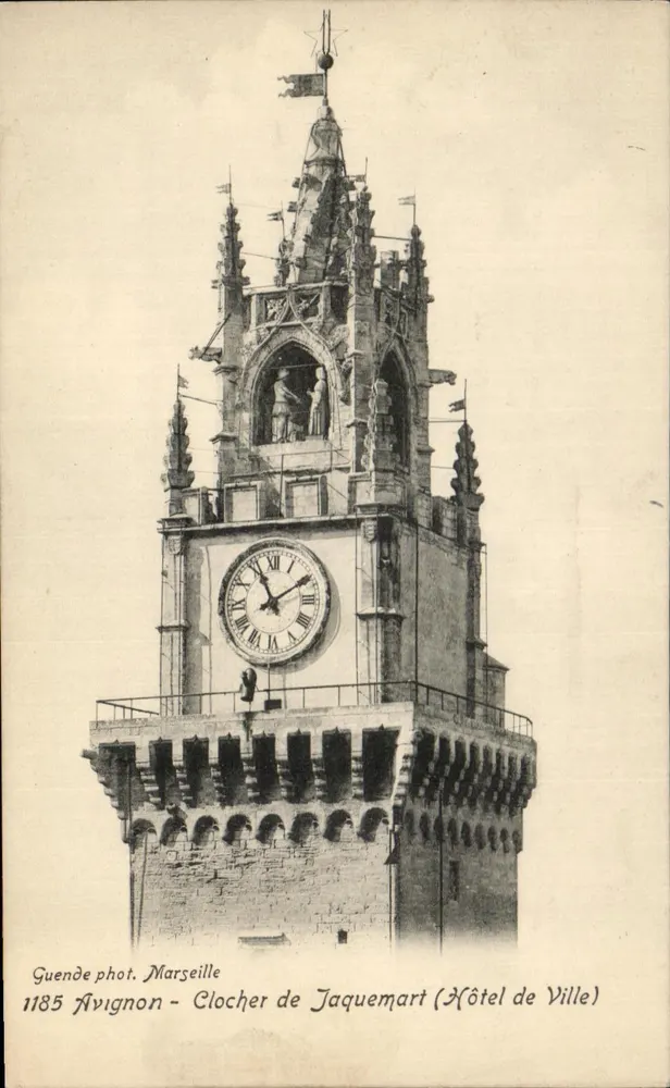 Avignon - Glockenturm von Jaquemart (Stadthaus) — Guende phot. Marseille, n°1185 - Vorderseite