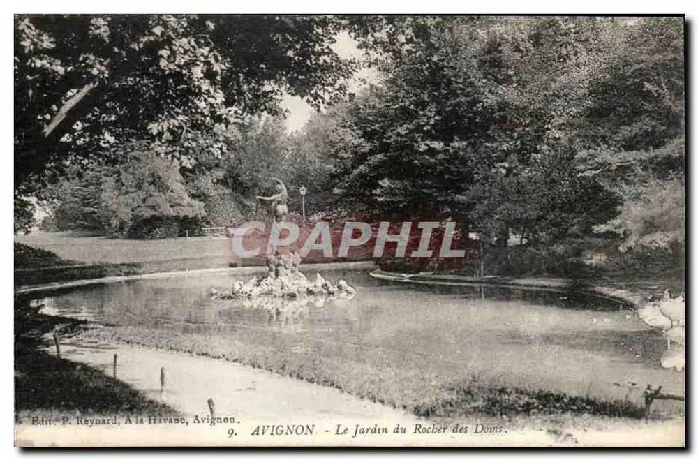 Avignon - Der Garten des Rocher des Doms — Verleger P. Reynard, A la Havane, Avignon, n°9 - Vorderseite