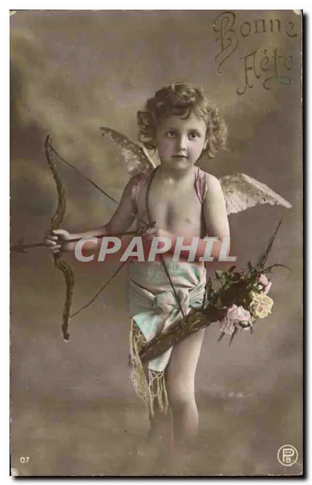 Cupidon — Grußkarte — Verlag P. B. Nr. 07 - Vorderseite