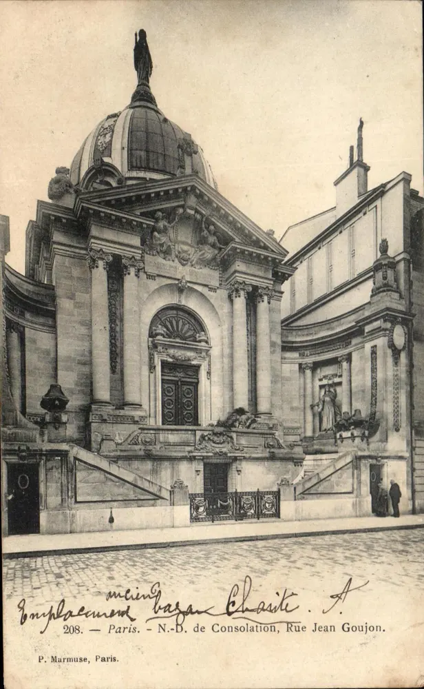 N.-D. de Consolação, Rue Jean Goujon — Paris — P. Marmuse, n° 208 - Frente