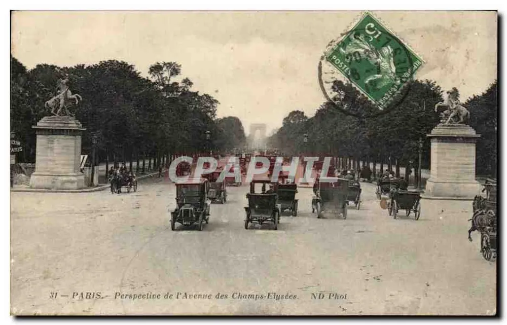 Paris — Perspective de l'Avenue des Champs-Élysées — ND Phot - Vorderseite