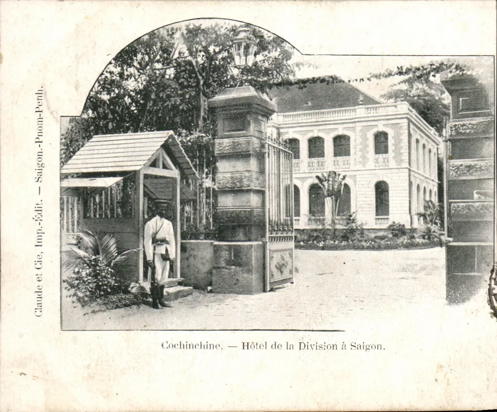 Kochchina — Hotel der Division in Saigon — Claude et Cie, Verlag Saigon-Phnom-Penh - Vorderseite