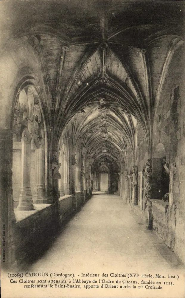 Klosterhof von Cadouin (Dordogne) — Innenansicht der Klosterhöfe (16. Jahrhundert, Mon. hist.) — Verleger: Léonard-Henri Gazzera, n° 11069 - Vorderseite