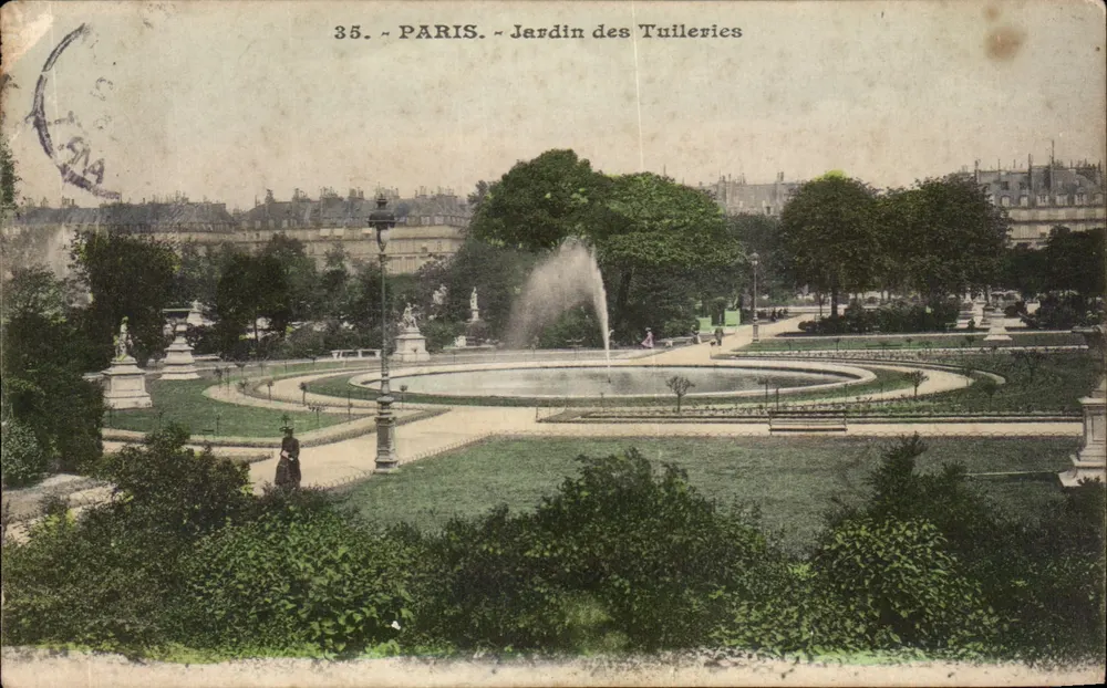 Jardim das Tuileries — Paris — editor anônimo, n° 35 - Frente