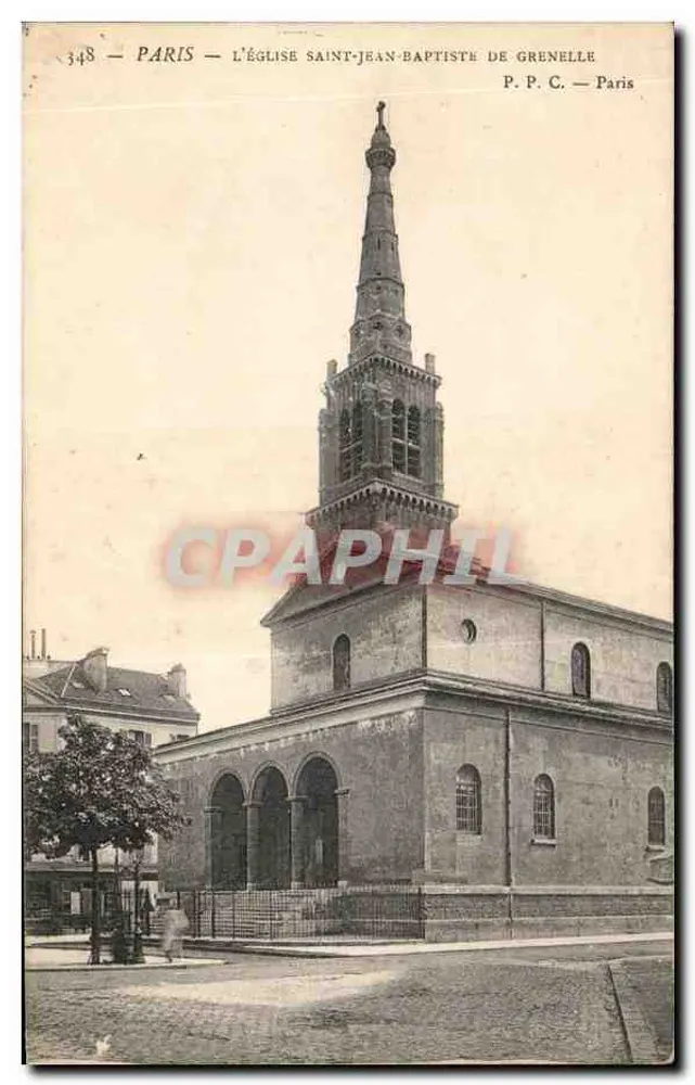 Paris — Kirche Saint-Jean-Baptiste in Grenelle — P. P. C. — Paris - Vorderseite