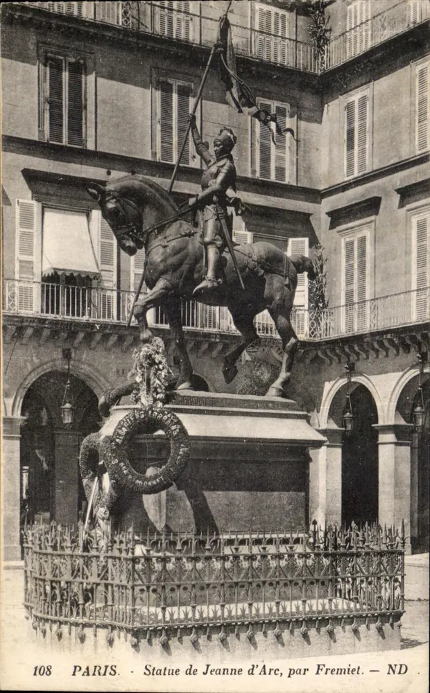 Paris - Statue der Jeanne d'Arc, von Fremiet — ND - Vorderseite