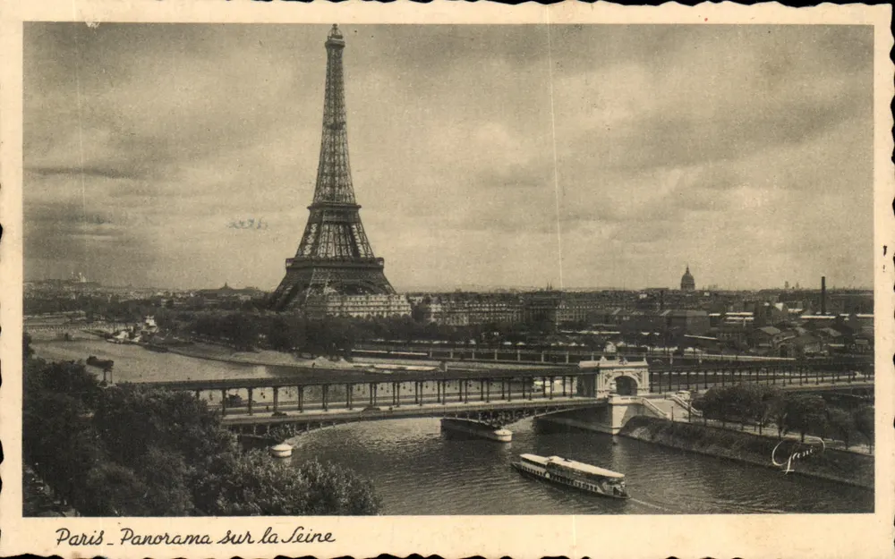 Parigi - Panorama sulla Senna — Torre Eiffel — Photolux - Recto
