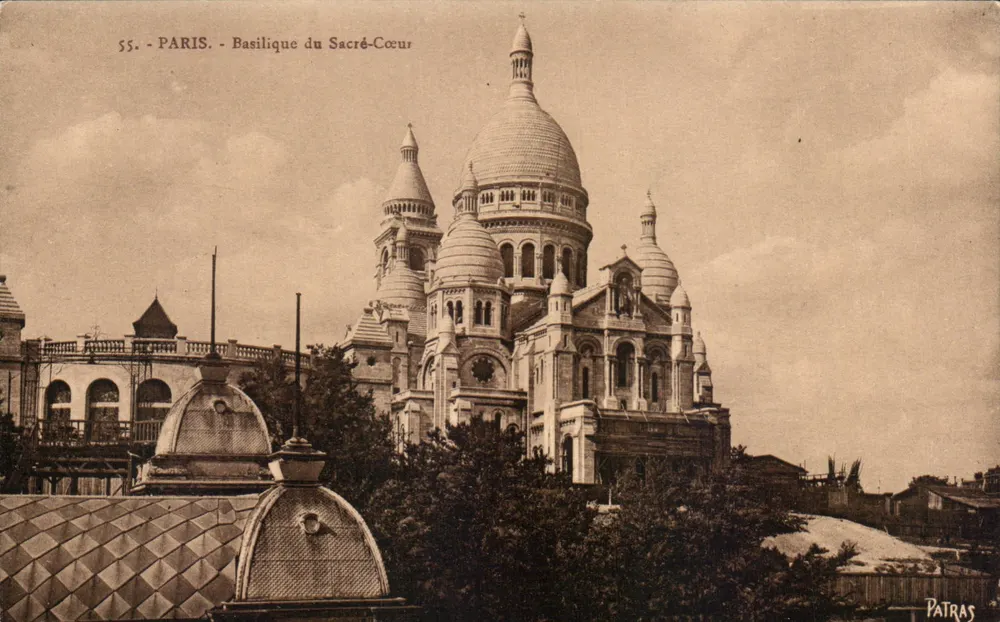 Paris - Basilika des Heiligen Herzens — Serie 55, veröffentlicht von Patras - Vorderseite