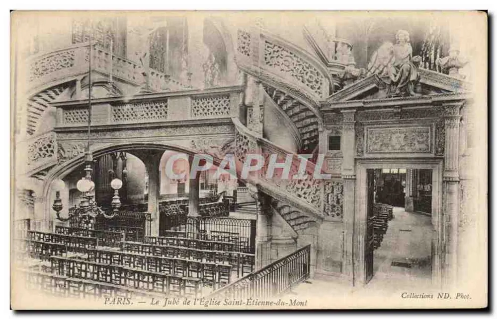 Paris — Der Jubé der Kirche Saint-Étienne-du-Mont — Collections ND. Phot. - Vorderseite