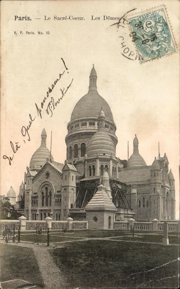 Paris — Der Sacré-Cœur. Die Dômes — V. P. Paris, Nr. 10 - Vorderseite