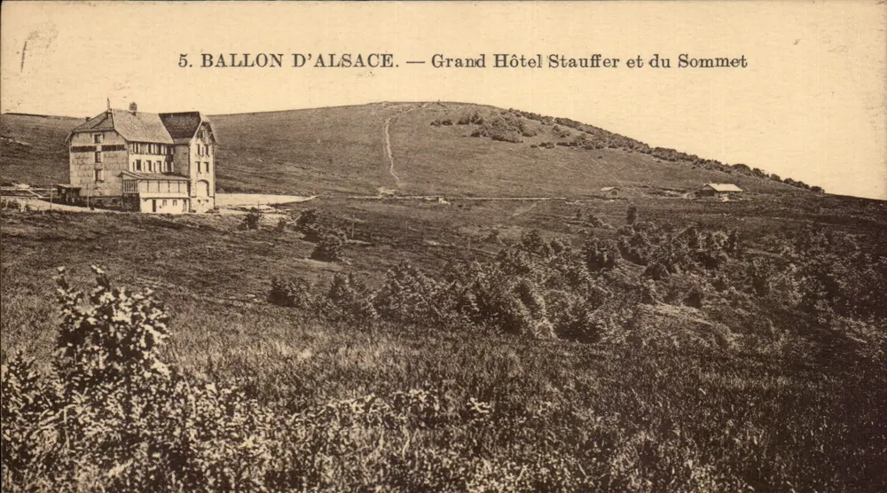 Ballon von Elsass — Grand Hotel Stauffer und du Sommet - Vorderseite
