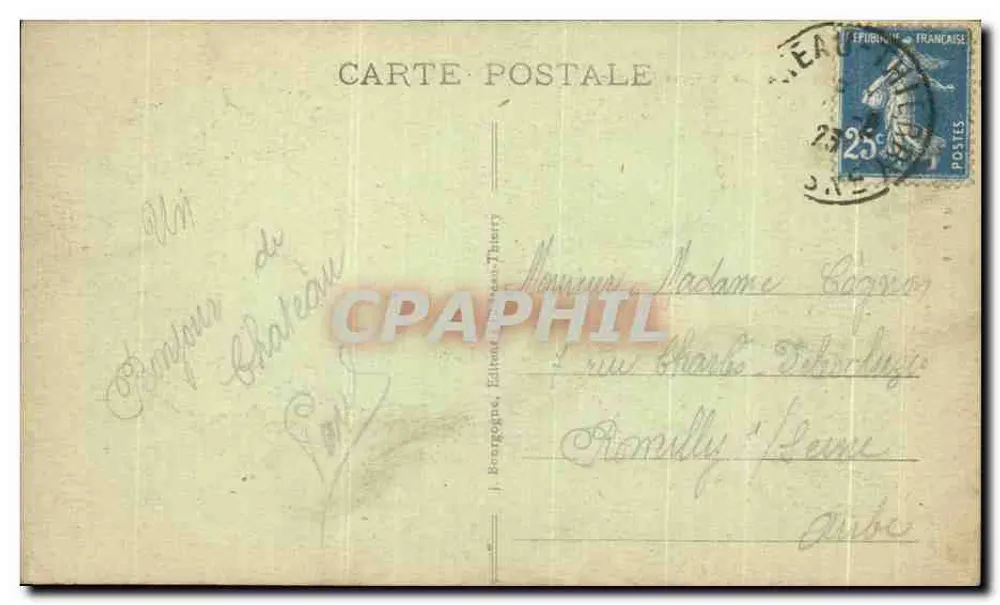 Château-Thierry (Aisne) — Spaziergänge am alten Schloss — Verlag J. Bourgogne, Nr. 22 - Rückseite