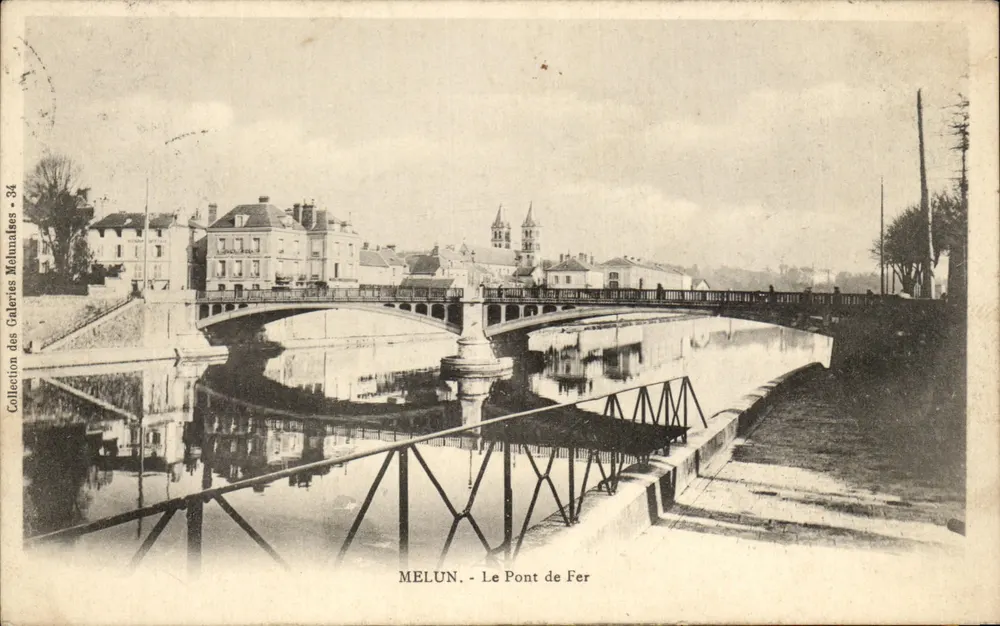 MELUN - O Ponte de Ferro — Coleção das Galerias Mélinaises - 34 - Frente