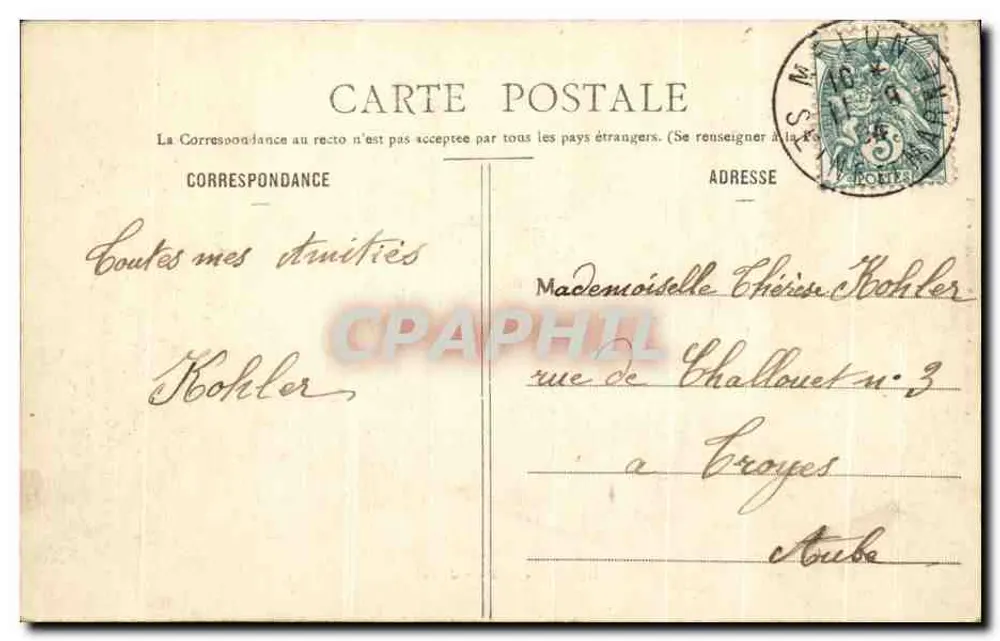 MELUN - O Ponte de Ferro — Coleção das Galerias Mélinaises - 34 - Verso
