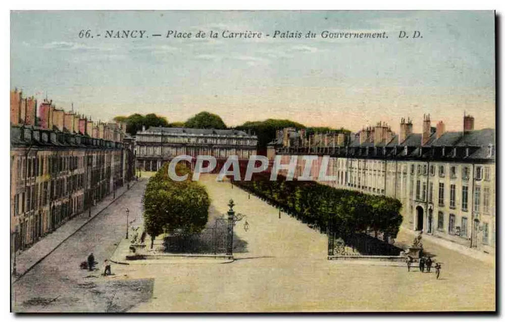 NANCY — Place de la Carrière — Palais du Gouvernement — D.D. — n°66 - Vorderseite