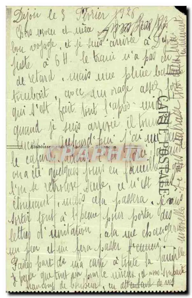 Dijon - Square de la Place Darcy - Der Bassin — Verlag 'EVA' n°3527 - Rückseite