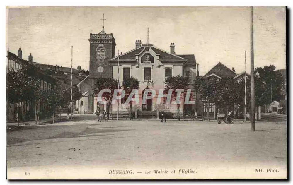 Bussang — Rathaus und Kirche — ND. Phot. - Vorderseite