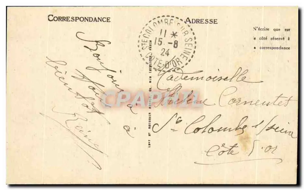 Montereau - A Estátua de Napoleão — LL. Editor LL. - Verso
