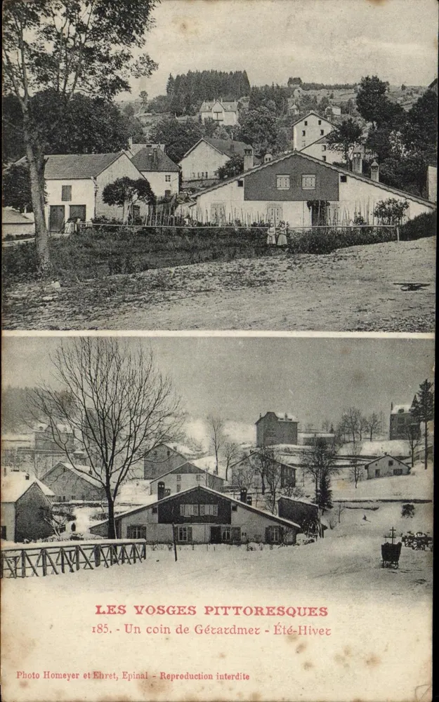 Gérardmer — Die malerischen Vosges — Photo Homeyer et Ehret, Epinal - Vorderseite