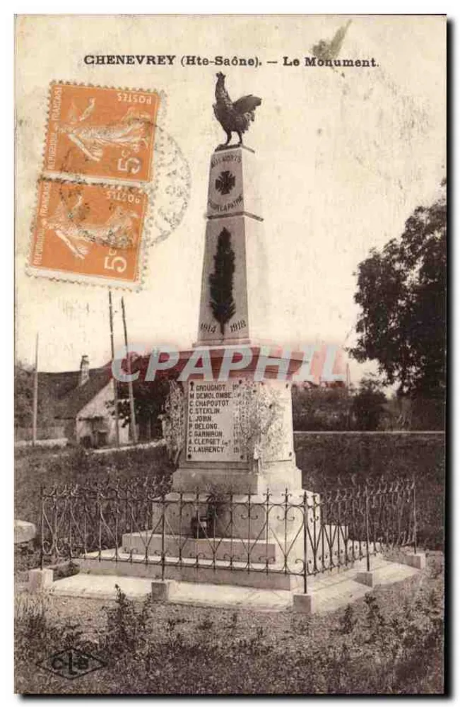Chenevrey (Hte-Saône) — Das Denkmal — Verlag C. Lardier, Besançon (Doubs) - Vorderseite