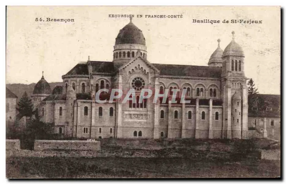 Basílica de São Ferjeux — Excursão na Franche-Comté — Edição Besançon n°54 - Frente