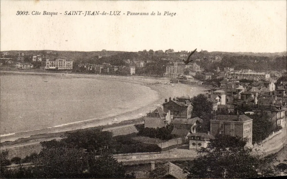 Saint-Jean-de-Luz - Panorama della Spiaggia - Costa Basca - Recto