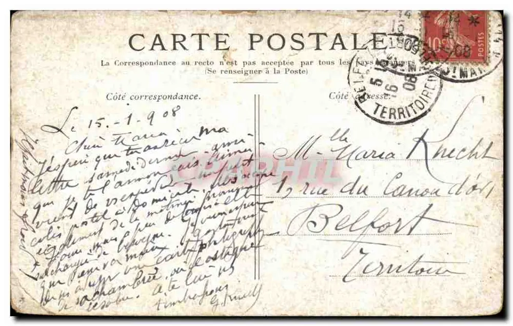 Die Marne — Am Pont de Créteil-Bonneuil — Unbekannter Verleger, Seriennummer nicht sichtbar - Rückseite