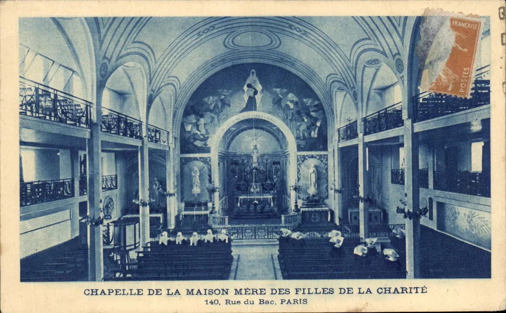 Kapelle der Mutterstätte der Töchter der Caritas — 140, Rue du Bac, Paris — veröffentlicht von Aviard et Cie - Vorderseite