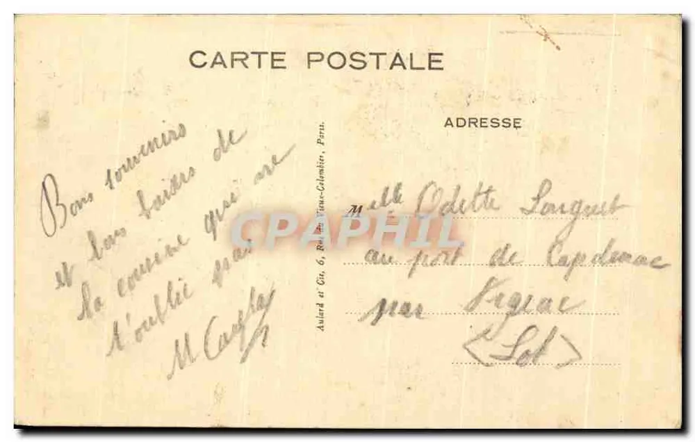 Kapelle der Mutterstätte der Töchter der Caritas — 140, Rue du Bac, Paris — veröffentlicht von Aviard et Cie - Rückseite