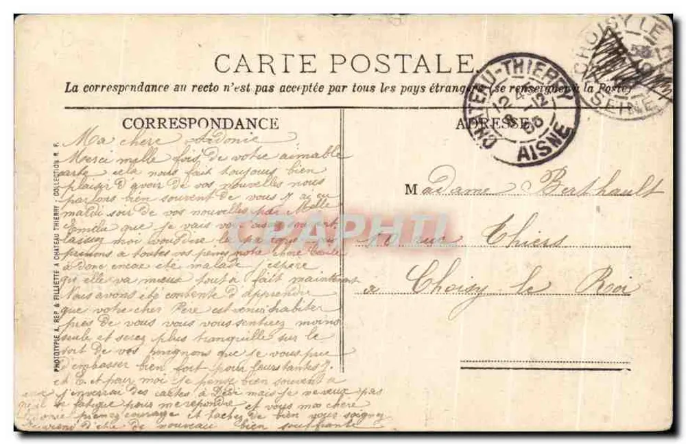 Château-Thierry - Brug over de Marne — Nieuwe Drukkerij, n°64 - Achterkant