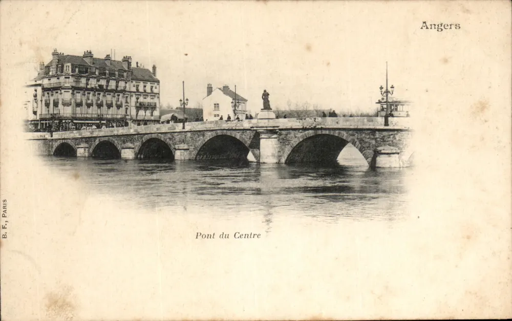 Angers — Ponte do Centro — B. F., Paris - Frente